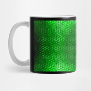 Green Skin 3D Hexagon Pattern Mug